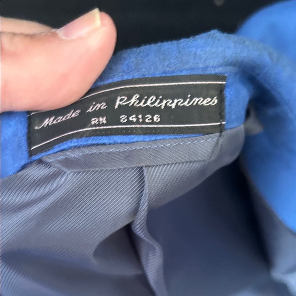 Elegant Royal Blue Men's Blazer - Picture 8 of 9